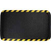 Hog Heaven Mat, Diamond, 3' x 5' x 5/8", Black/Yellow, Nitrile Seaboard Timber Mart