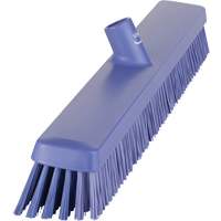 Heavy-Duty Push Broom, Fine/Stiff Bristles, 24", Purple Seaboard Timber Mart