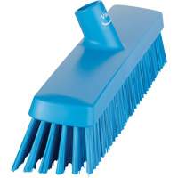 Push Broom Head, Fine/Stiff Bristles, 16-1/2", Polyester/Polypropylene, Blue Seaboard Timber Mart