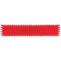 Push Broom Head, Fine/Stiff Bristles, 16-1/2", Polyester/Polypropylene, Red Seaboard Timber Mart