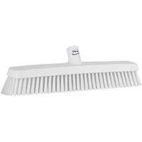 Push Broom Head, Fine/Stiff Bristles, 16-1/2", Polyester/Polypropylene, White Seaboard Timber Mart