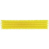 Push Broom Head, Fine/Stiff Bristles, 16-1/2", Polyester/Polypropylene, Yellow Seaboard Timber Mart