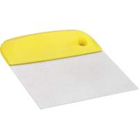 Flexible Stainless Steel Dough Cutter/Scraper, Yellow, 4-1/2" W x 5-3/4" L Seaboard Timber Mart