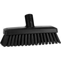 Compact Wall/Deck Broom, Stiff Bristles, 8-9/10", Polyester/Polypropylene, Black Seaboard Timber Mart