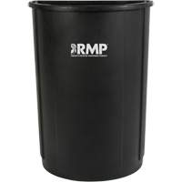 Half-Round Garbage Bin, Polyethylene, 21 US gal. Seaboard Timber Mart