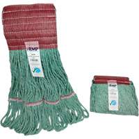 Wide-Band Mop Head, Antimicrobial/Floor Finishing/Specialty, Cotton/Rayon/Synthetic, Loop Style Seaboard Timber Mart