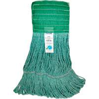 Wide-Band Mop Head, Antimicrobial/Floor Finishing/Specialty, Cotton/Rayon/Synthetic, Loop Style Seaboard Timber Mart