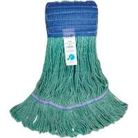 Wide-Band Mop Head, Antimicrobial/Floor Finishing/Specialty, Cotton/Rayon/Synthetic, Loop Style Seaboard Timber Mart