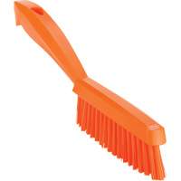 Narrow Hand Brush with Short Handle, Extra Stiff Bristles, 11-4/5" Long, Orange Seaboard Timber Mart