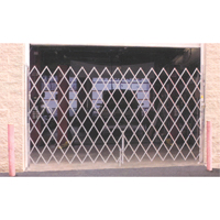 Galvanized Folding Security Gates, Fixed Single Folding, 4' L x 6' H Expanded Seaboard Timber Mart