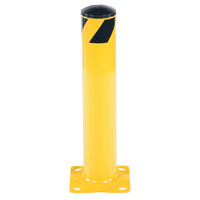 Butoir de s&eacute;curit&eacute;, Acier, 24" h x 4,5" la, Jaune Seaboard Timber Mart