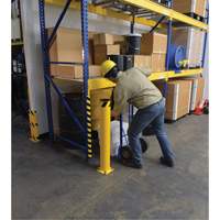 Borne, Acier, 42" h x 5-1/2" la, Jaune Seaboard Timber Mart