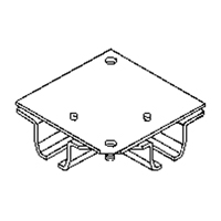 Ceiling Mount Curtain Partition 90° Corner Connector Seaboard Timber Mart