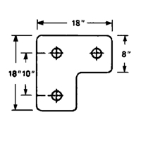 Butoirs de quai en caoutchouc moul&eacute;s, Caoutchouc, 18" la x 4" p x 18" h Seaboard Timber Mart