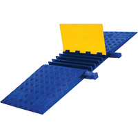 Yellow Jacket&reg; Heavy Duty ADA/DDA Cable Protector, 5 Channels, 18" L x 50" W x 1.875" H Seaboard Timber Mart