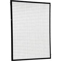 Adjustable Perimeter Guard Panel, 6' H x 5' W, Black Seaboard Timber Mart