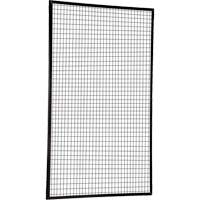Adjustable Perimeter Guard Panel, 8' H x 5' W, Black Seaboard Timber Mart