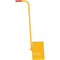 Ergo Handle Wheel Chock, Steel, Yellow, 8" W x 10-3/4" D x 9-1/8" H Seaboard Timber Mart
