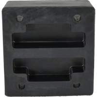 Molded Dock Bumper, Reinforced Rubber, 12" W x 4" D x 13" H Seaboard Timber Mart