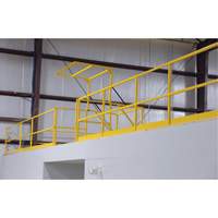 Barri&egrave;re de s&eacute;curit&eacute; pour mezzanine, 68-1/2" lo x 42" ha, 80-1/16" &eacute;lev&eacute;e, Jaune Seaboard Timber Mart