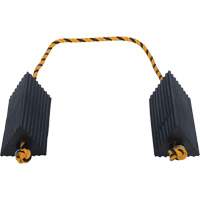 Airline Wheel Chock, 5" x 10" x 4-1/2", Black Seaboard Timber Mart