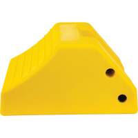 Heavy-Duty Wheel Chocks, Urethane, Yellow, 15-1/2" W x 17-7/10" D x 10" H Seaboard Timber Mart