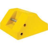 Heavy-Duty Wheel Chocks, Urethane, Yellow, 15-1/2" W x 17-7/10" D x 10" H Seaboard Timber Mart