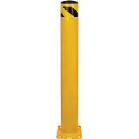 Safety Bollard, Steel, 42" H x 5-1/2" W, Yellow Seaboard Timber Mart