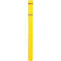 Polyethylene Bollard Cover, 4-1/2" Dia. x 64" L, Red/Yellow Seaboard Timber Mart