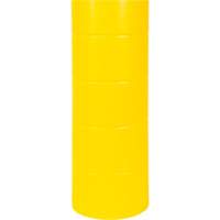Polyethylene Bollard Cover, 6-5/8" Dia. x 60" L, Red/Yellow Seaboard Timber Mart