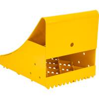 Ice Chocks, Steel, Yellow, 8-1/16" W x 10-5/8" D x 8-13/16" H Seaboard Timber Mart