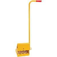 Ice Chock with Ergonomic Handle, Steel, Yellow, 8-1/16" W x 10-5/8" D x 8-13/16" H Seaboard Timber Mart
