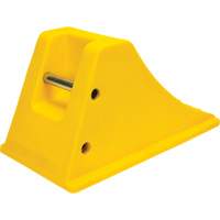 Wheel Chocks with Aluminum Tread, Polyurethane, Safety Yellow, 11-1/4" W x 21" D x 12-1/4" H Seaboard Timber Mart