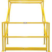 Barri&egrave;re de s&eacute;curit&eacute; pour mezzanine, 70" lo x 77" ha, 78" &eacute;lev&eacute;e, Jaune Seaboard Timber Mart