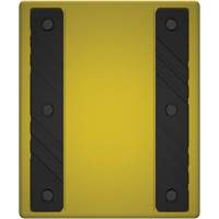 Checkers Safety Heavy-Duty Ultra Class Mining Wheel Chock without Bracket, HDPE, Yellow, 14-1/2" W x 17-1/2" D x 16" H Seaboard Timber Mart