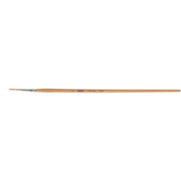 Pure White Bristle Round Marking Paint Brush, 9/64" Brush Width, White China, Wood Handle Seaboard Timber Mart