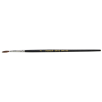 Black Pointed Bristle Artist Brush, 2.1 mm Brush Width, Camel Hair, Wood Handle Seaboard Timber Mart