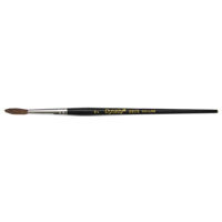 Black Pointed Bristle Artist Brush, 4 mm Brush Width, Camel Hair, Wood Handle Seaboard Timber Mart