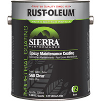 Rev&ecirc;tement dentretien &eacute;poxydique &agrave; base deau Sierra S60 Partie 2 Couche de fond, Gallon, Transparent Seaboard Timber Mart