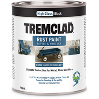 Tremclad&reg; Water-Based Rust Paint, 946 ml, Can, Black Seaboard Timber Mart