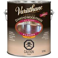 Enduit pour plancher &agrave; fini diamant pour bois Varathane, 3,78 L, Transparent, Brillant Seaboard Timber Mart