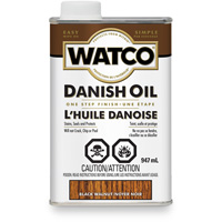 Huile danoise Watco, 947 ml, Noyer noir, Transparent Seaboard Timber Mart