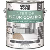 Home Interior Floor Coating System Base Coat, 3.61 L, Water-Based, Very Flat, Tint Base/White Seaboard Timber Mart