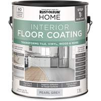 Home Interior Floor Coating System Base Coat, 3.78 L, Water-Based, Very Flat, Grey Seaboard Timber Mart