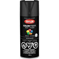 Appr&ecirc;t + peinture COLORmaxx, Noir, Semi-mat, 12 oz, Canette a&eacute;rosol Seaboard Timber Mart