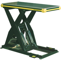 Hydraulic Backsaver Scissor Lift Table, Steel, 24" W x 48" L, 4000 lbs. Capacity Seaboard Timber Mart