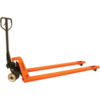 Long Fork Pallet Truck, 70" L x 27" W, 4400 lbs. Capacity Seaboard Timber Mart