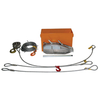 Tirfor&reg; Wire Rope Hoist TU32 Rescue Kit, 5/8" Wire Diameter, 8000  lbs. (4 tons) Capacity Seaboard Timber Mart