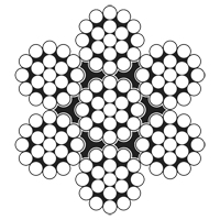 C&acirc;ble m&eacute;tallique, 100' (30,5 m) x 3/32", 1000 lb (0,5 tonne), Galvanis&eacute; Seaboard Timber Mart