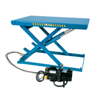 LoProfile Electric-Hydraulic Scissor Lift Table, Steel, 32-1/2" L x 23-1/2" W, 550 lbs. Capacity Seaboard Timber Mart